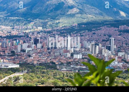 Medellin, Antioquia. Kolumbien - 13. März 2022. Medellin ist die Hauptstadt des Berges, Provinz Antioquia in Kolumbien. Stockfoto