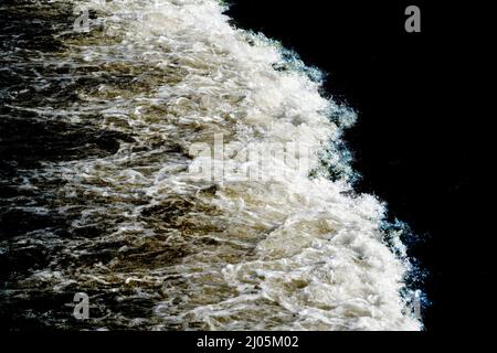 Funkenwasser, Werra, Hannoversch Münden, Niedersachsen, Deutschland, Europa Stockfoto