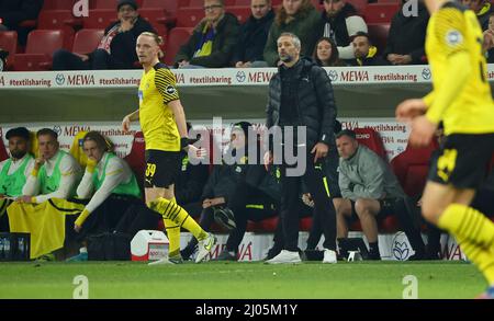 Stadt Mainz, Deutschland. 16. Mär, 2022. firo : 03/16/2022 Fuvuball, 1.Bundesliga, Saison 2021/2022, FSV FSV FSV Mainz 05 - BVB Borussia Dortmund-Trainer Marco Rose (Borussia Dortmund) Credit: dpa/Alamy Live News Stockfoto