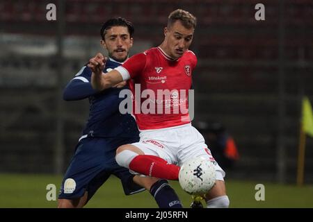 Stadio Renato Curi, Perugia, Italien, 16. März 2022, De luca manuel (n. 09 perugia calcio) während des Spiels AC Perugia gegen SPAL - Italienische Fußball-Serie B Stockfoto