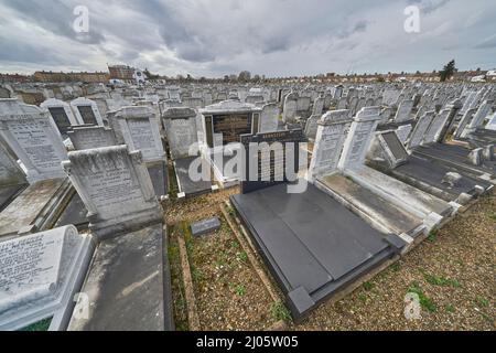 Jüdischer Friedhof East Ham Stockfoto