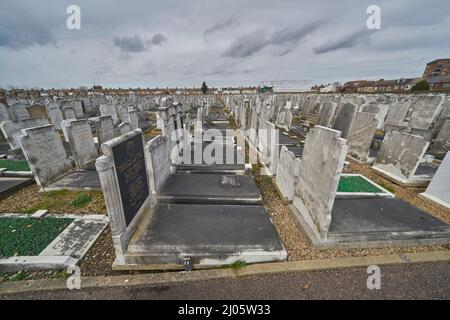 Jüdischer Friedhof East Ham Stockfoto