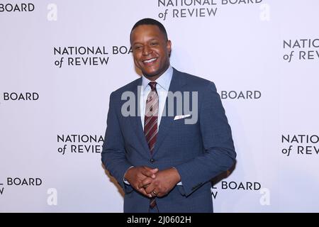 New York, USA. 15. März 2022. Craig Melvin nimmt am 15. März 2022 an der jährlichen Gala des National Board of Review in der Cipriani 42. Street in New York City Teil. Foto: Jeremy Smith/imageSPACE Kredit: Imagespace/Alamy Live News Stockfoto