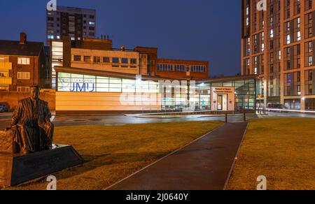 John Moores University School of Sports and Exercise Science Building Fontenoy St, Liverpool. Bild aufgenommen im März 2022. Stockfoto