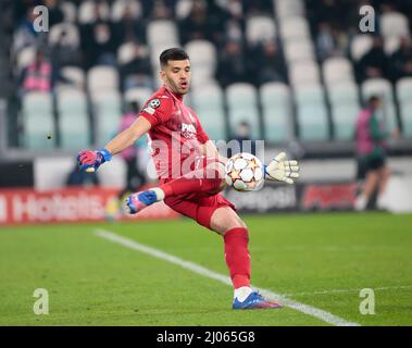 Turin, Italien. 16. März 2022. Geronimo Rulli von Villareal CF während der UEFA Champions League, Runde 16, 2.-Bein-Fußballspiel zwischen Juventus FC und Villarreal CF am 16. März 2022 im Allianz Stadium in Turin, Italien Credit: Live Media Publishing Group/Alamy Live News Stockfoto