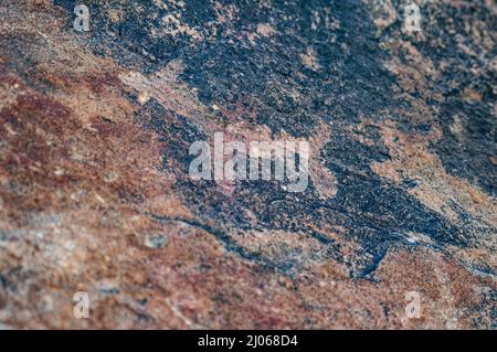 Alte Höhlenmalereien. Yavi, Jujuy, Argentinien Stockfoto