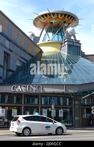 CHRISTCHURCH, NEUSEELAND, 24. FEBRUAR 2022: Eintritt zum Christchurch Casino Stockfoto