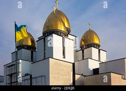 Kirche der Geburt der seligen Jungfrau Maria, Lemberg, Ukraine Stockfoto