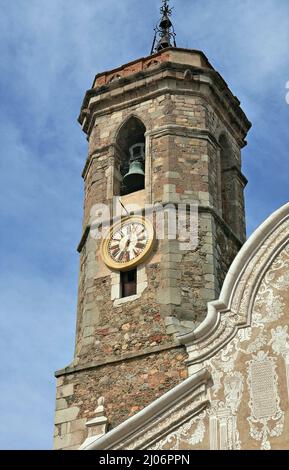 Kirche von Sant Martí in Sant Celoni in der Region Vàlles Orientalische Provinz Barcelona,Katalonien,Spanien Stockfoto