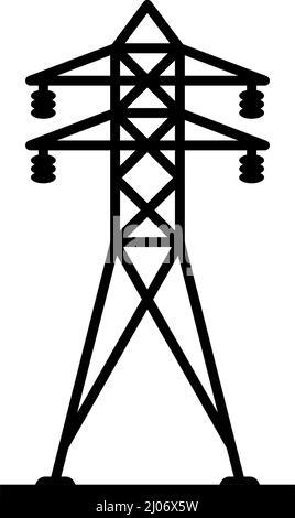 Design-Vorlage für Getriebesturm-Symbol, Vektor, isolierte Abbildung Stock Vektor