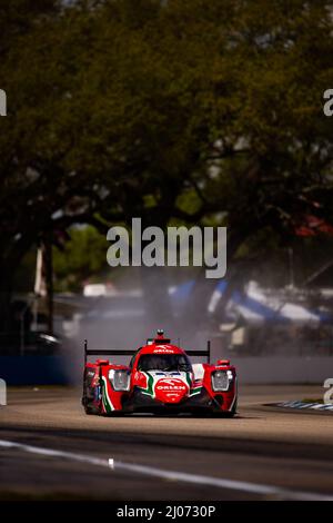 09 KUBICA Robert (pol), DELETRAZ Louis (SWI), COLOMBO Lorenzo (ita), Prema Orlen Team, Orca 07 - Gibson, Aktion während der 1000 Meilen von Sebring, 1. Runde der FIA-Langstrecken-Weltmeisterschaft 2022 auf dem Sebring International Raceway vom 16. Bis 18. März in Sebring, Florida, Vereinigte Staaten von Amerika - Foto: Joao Filipe/DPPI/LiveMedia Stockfoto