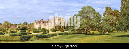 Hever, Kent, England - 18. Juni 2015. Hever Castle wie am 18. Juni 2015 zu sehen. Der älteste Teil des Schlosses stammt bis 1270 und 1462 war es konvertieren Stockfoto