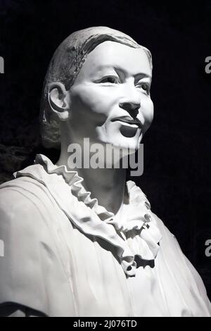 Büste von Mary Slessor, schottischer presbyterianischer Missionar, in der Wallace Monument Hall of Fame Stockfoto