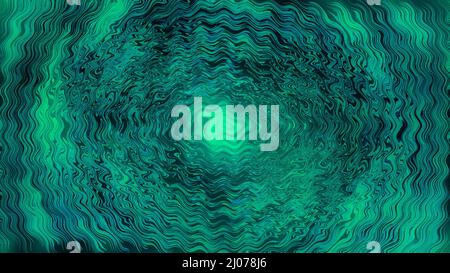 Anregender Wirbelwind, Wasserwelligkeit, Bewegung, Welle, Design mit digitalem Design. Hintergrund, natürliche Farbe. Glitch-Konzept für Buch, Cover und p Stockfoto