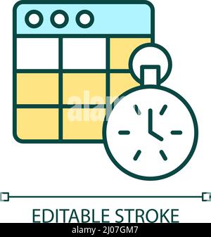 RGB-Farbsymbol für Countdown Stock Vektor