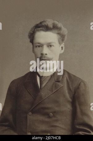 Porträt des Komponisten Anton Arensky (1861-1906). Museum: PRIVATE SAMMLUNG. AUTOR: NABHOLZ & CO. SCHERER. Stockfoto