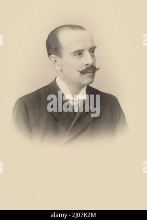 Porträt des Dirigenten und Komponisten Riccardo Drigo (1846-1930). Museum: PRIVATE SAMMLUNG. Autor: ANONYM. Stockfoto