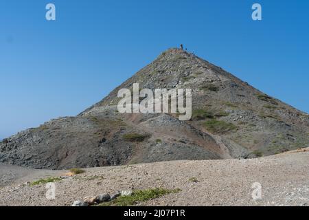 Bild des Strandes von El Pilon de Azucar am Cabo de la Vela. La Guajira Wüste von Kolumbien Stockfoto