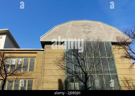 Altbau AEG Turbinenfabrik, Berlin Stockfoto