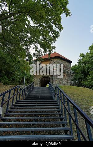 Burg, Visegrádi Fellegvár, 13. Jahrhundert Stockfoto