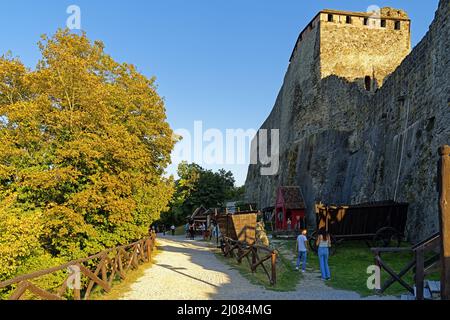 Burg, Visegrádi Fellegvár, 13. Jahrhundert Stockfoto