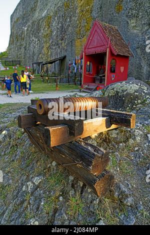 Burg, Visegrádi Fellegvár, 13. Jahrhundert Stockfoto