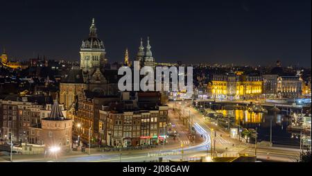 Amsterdam - Blick von der Sky Lounge Stockfoto