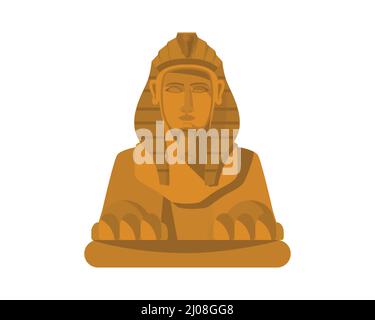 Sphinx Ägyptens Wahrzeichen Illustration Stock Vektor