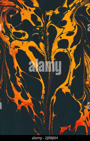 Vertikale Aufnahme einer intensiven, farbenfrohen Mischung aus lebendigen Farben. Ideal für den Hintergrund Stockfoto