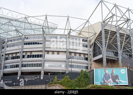 St James' Park, Heimstadion des Fußballclubs Newcastle United. Stockfoto