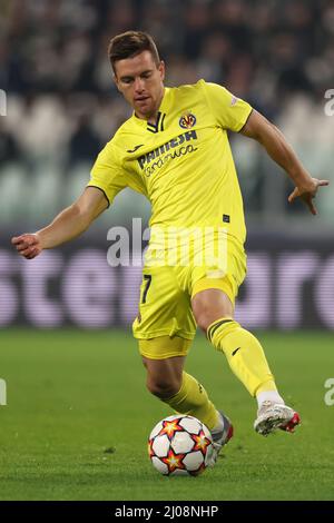 Turin, Italien, 16.. März 2022. Giovani Lo Celso von Villarreal CF während des UEFA Champions League-Spiels im Allianz Stadium, Turin. Bildnachweis sollte lauten: Jonathan Moscrop / Sportimage Kredit: Sportimage/Alamy Live News Stockfoto