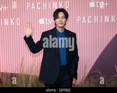 16. März 2022 - Los Angeles, Kalifornien - Lee Min-ho. Die Weltpremiere von Apples ''Pachinko' (Kreditbild: © Billy Bennight/AdMedia via ZUMA Press Wire) Stockfoto