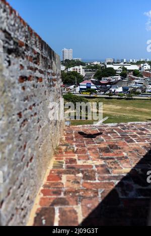Das Castillo San Roanea de Barajas in der Stadt Cartagena, Kolumbien Stockfoto