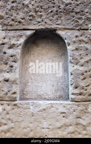 Historisches altes Weinfenster oder „Buchetta Del Vino“ Florenz Italien Stockfoto