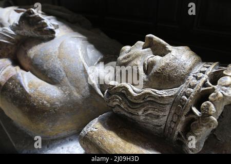 Gisant de Guillaume Longue-Epée (AV. 910-942), comte et Prince des Normands de 927 à 942. Cathédrale Notre-Dame de Rouen. Haute-Normandie. Seine-Marit Stockfoto