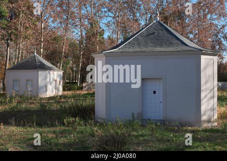 Königliche Pavillons im Garten des Prinzen von Aranjuez, Madrid, Spanien, Europa Stockfoto