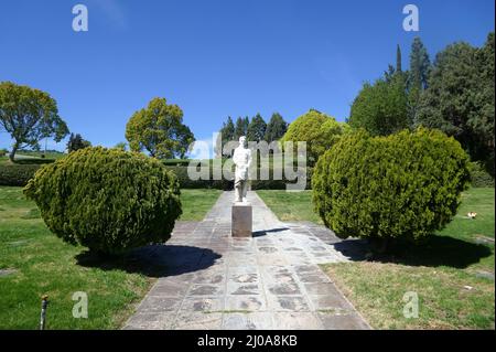 Santa Clarita, California, USA 17. March 2022 Zane Grey Garden im Eternal Valley Memorial Park am 17. März 2022 in Santa Clarita, Kalifornien, USA. Foto von Barry King/Alamy Stockfoto Stockfoto