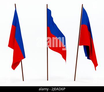 Flagge von Haiti Stockfoto