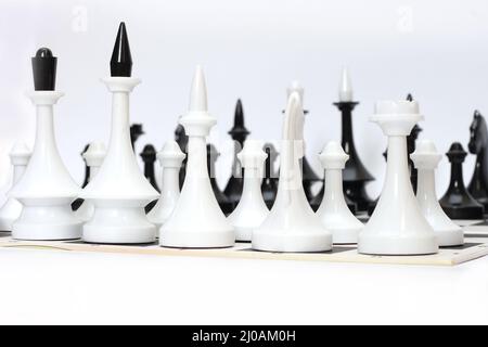 Schachfiguren Stockfoto