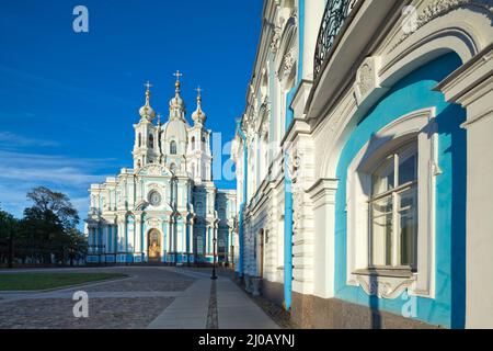 Kathedrale Von Smolny. St. Petersburg, Russland Stockfoto