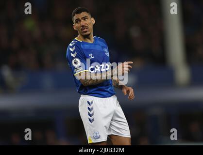 Liverpool, Großbritannien. 17.. März 2022. Allan von Everton während des Spiels der Premier League im Goodison Park, Liverpool. Bildnachweis sollte lauten: Darren Staples / Sportimage Credit: Sportimage/Alamy Live News Stockfoto