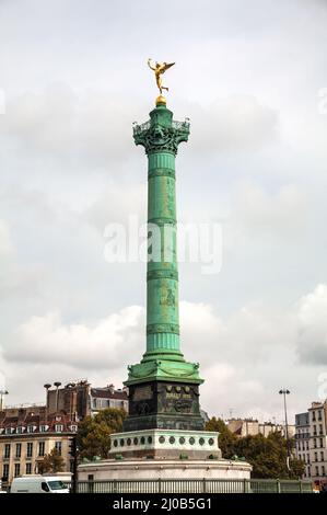 Juli-Kolumne am Place de la Bastille in Paris, Frankreich Stockfoto