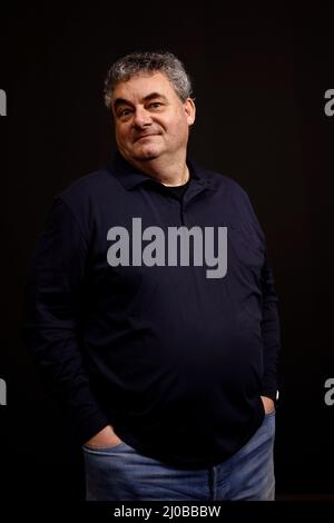 Potsdam, Deutschland. 17. März 2022. Gerd Nefzer, deutscher Spezialeffektkünstler, gedreht in einem Studio in Potsdam-Babelsberg. Quelle: Carsten Koall/dpa/Alamy Live News Stockfoto