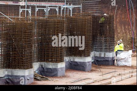 Abfall-Anlage Baustelle Stockfoto
