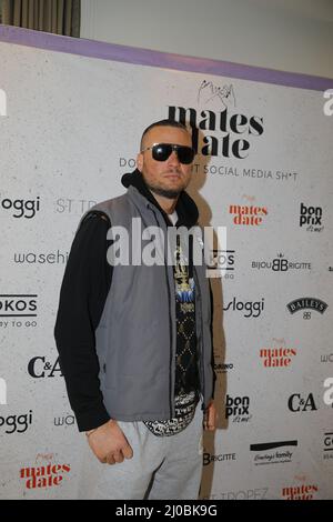 Eric Sindermann beim Mates Date Influencer Event während der Mercedes-Benz Fashion Week Berlin März 2022 in der Berliner Freiheit.Berlin,15.03.2022 Stockfoto