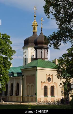 Kloster der Heiligen Dreifaltigkeit des Heiligen Jonas des 19.. Jahrhunderts in Kiew Stockfoto