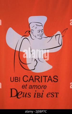 UBI Caritas et Amore Deus ibi est. Communauté Von Taize. Bourgogne. Saône-et-Loire. Frankreich. Stockfoto
