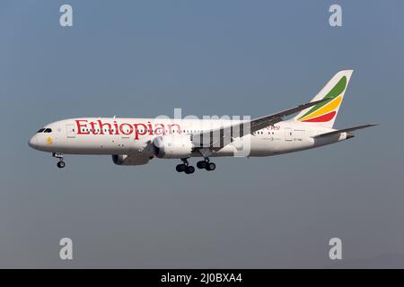 Ethiopian Airlines Boeing 787 Dreamliner Flugzeug Stockfoto