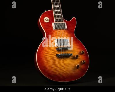 Gibson Les Paul in flamed Cherry Burst Stockfoto