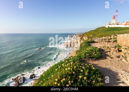 Cabo da Roca, äußersten westlichen Punkt Europas in Sintra. Stockfoto